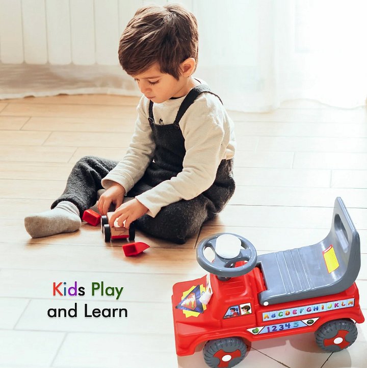 Baby Ride On Push Car For Kids | Kids Baby Big Car Ride On Toy With Backrest Musical Horn For Children Kids Toy Ride-On, Truck, Etc Suitable For Kids Boys product image (2)