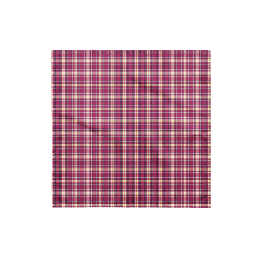 Hot Pink and Navy Plaid Bandana product image (4)