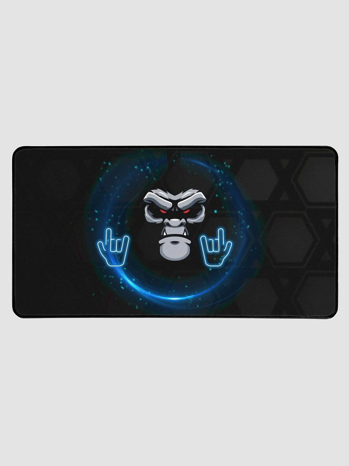 Blue & Black Simple Gorilla Face Mouse Pad product image (1)