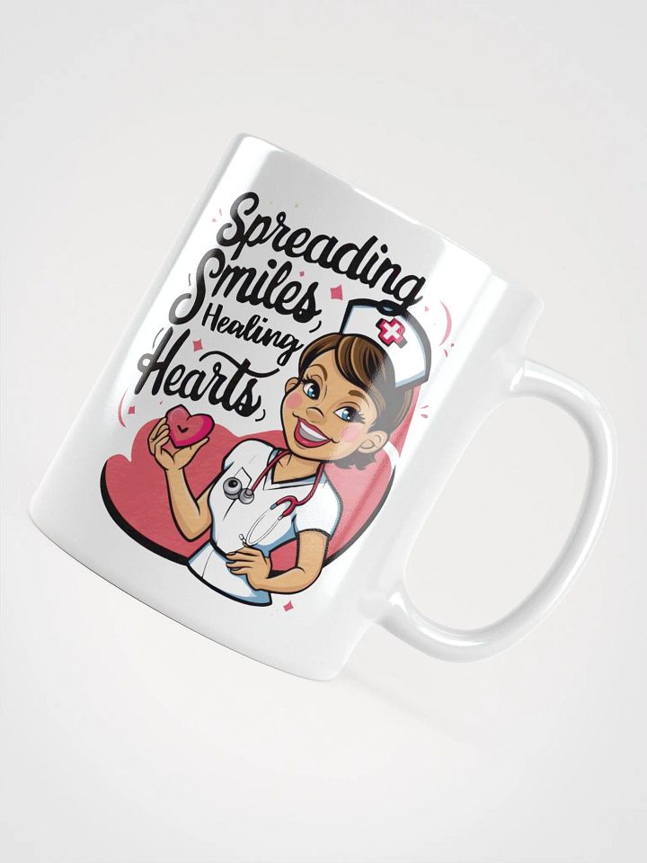 Spreading Smiles Healing Hearts Nurse Mug product image (1)
