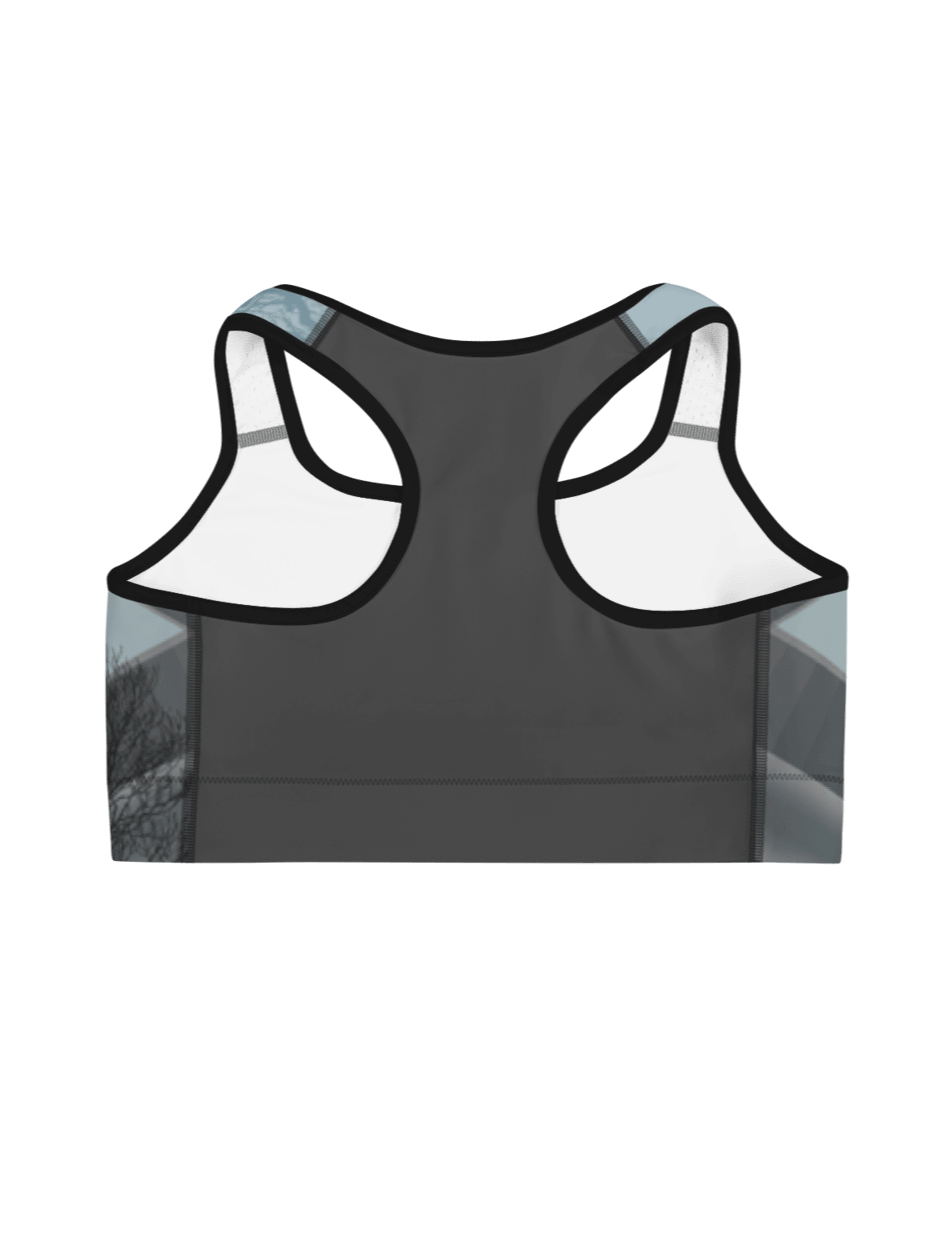 Gray Wood Sports Bra product image (4)