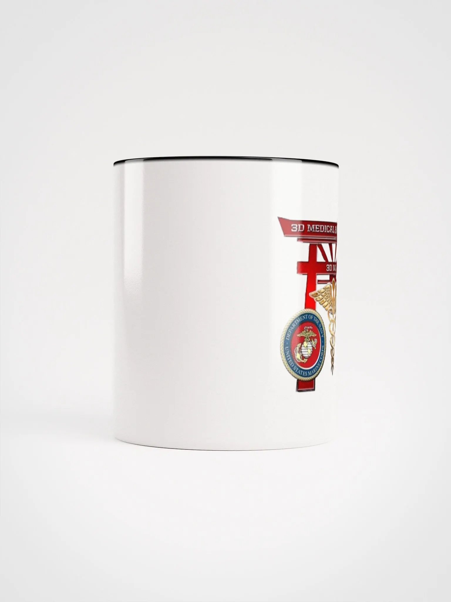 3rd Medical Battalion: Coffee Cup White Exterior/Black Interior product image (5)