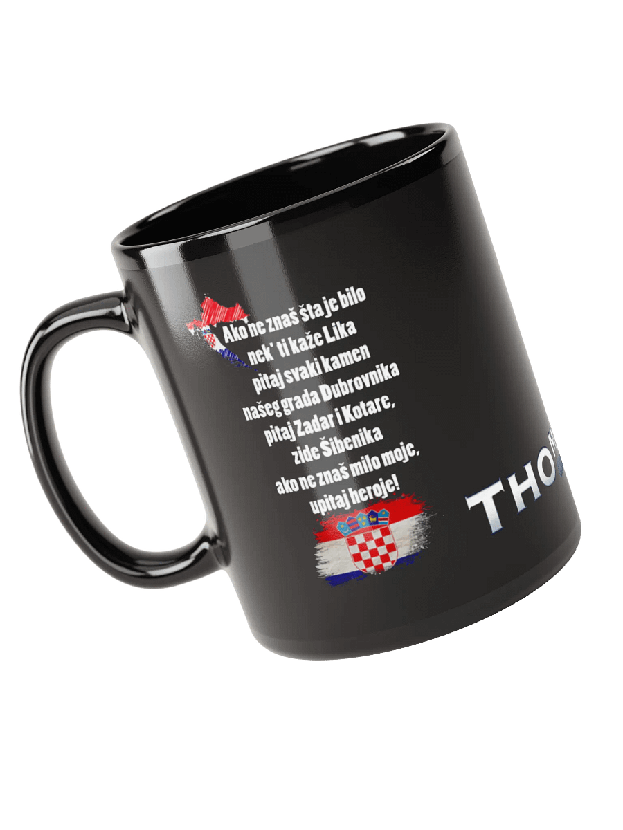 Croatian Pride Black Glossy Mug product image (6)