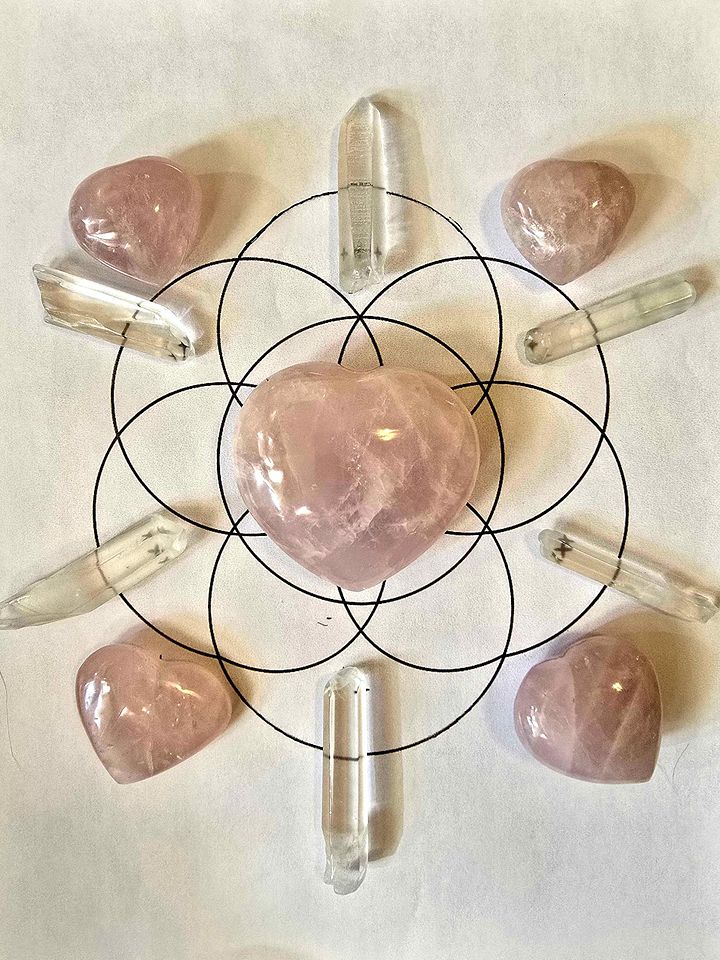 ✨ Custom Love & Self-Love Crystal Grid product image (1)