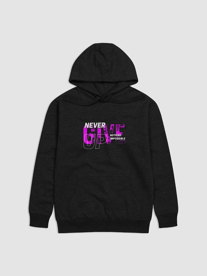 Never Give Up Distressed Hoodie product image (1)