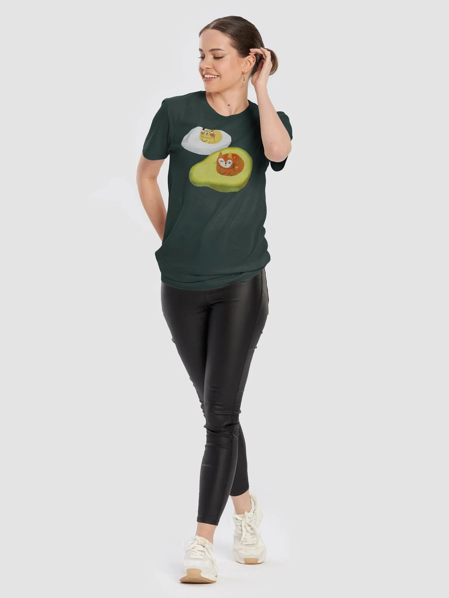 Avocado & Egg Lightweight Unisex T-Shirt product image (6)