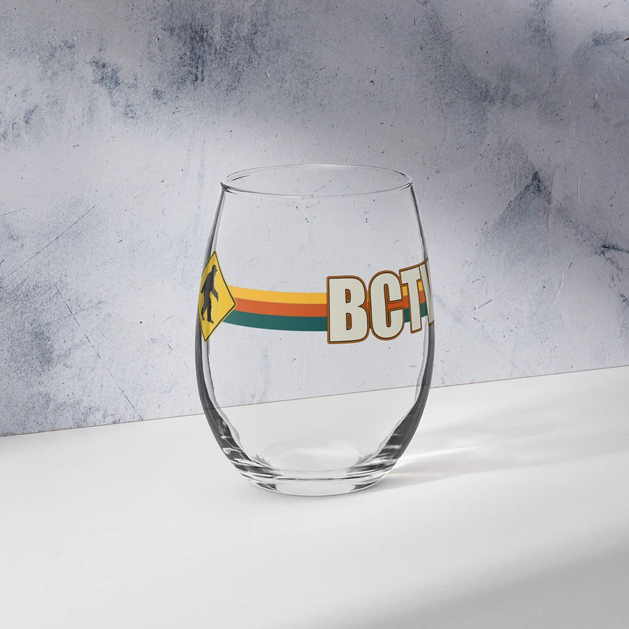 BCTV Oldschool Logo Stemless Wine Glass product image (16)