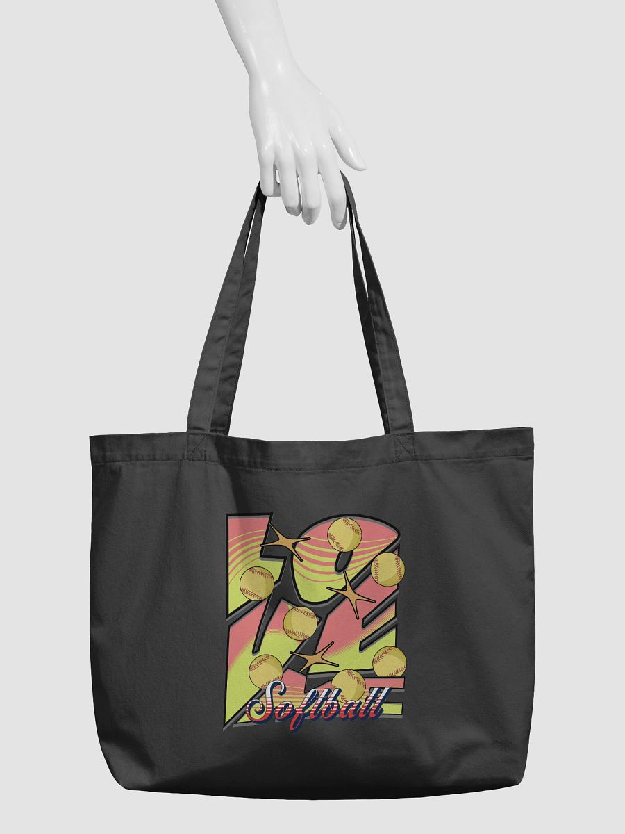Love Me Softball Organic Tote Bag product image (3)