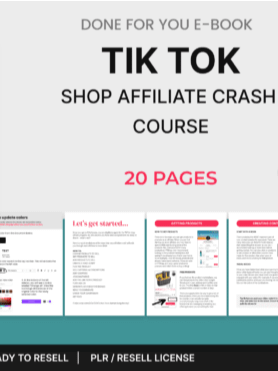 Tik Tok Shop Affiliate Course EBook product image (1)