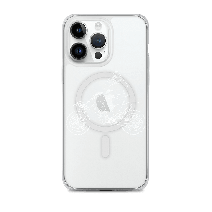 Bike and signature outline (White) Phone Case product image (1)