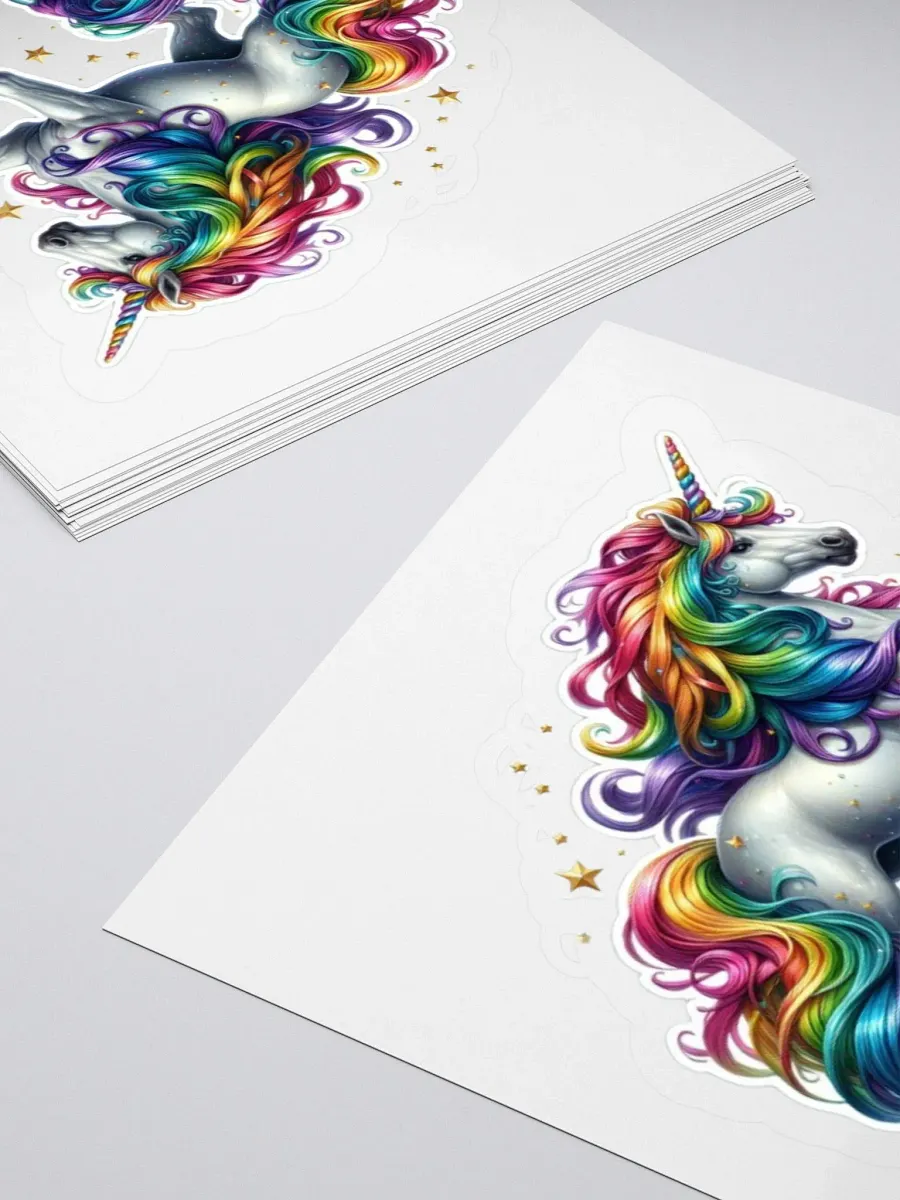 Rainbow unicorn Sticker product image (10)