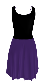 Midnight Veil Designs Black and Purple Fantasy Skater Dress - XS to 3XL product image (7)