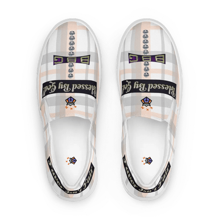 BBG Pink Plaid Women's Slip On product image (1)