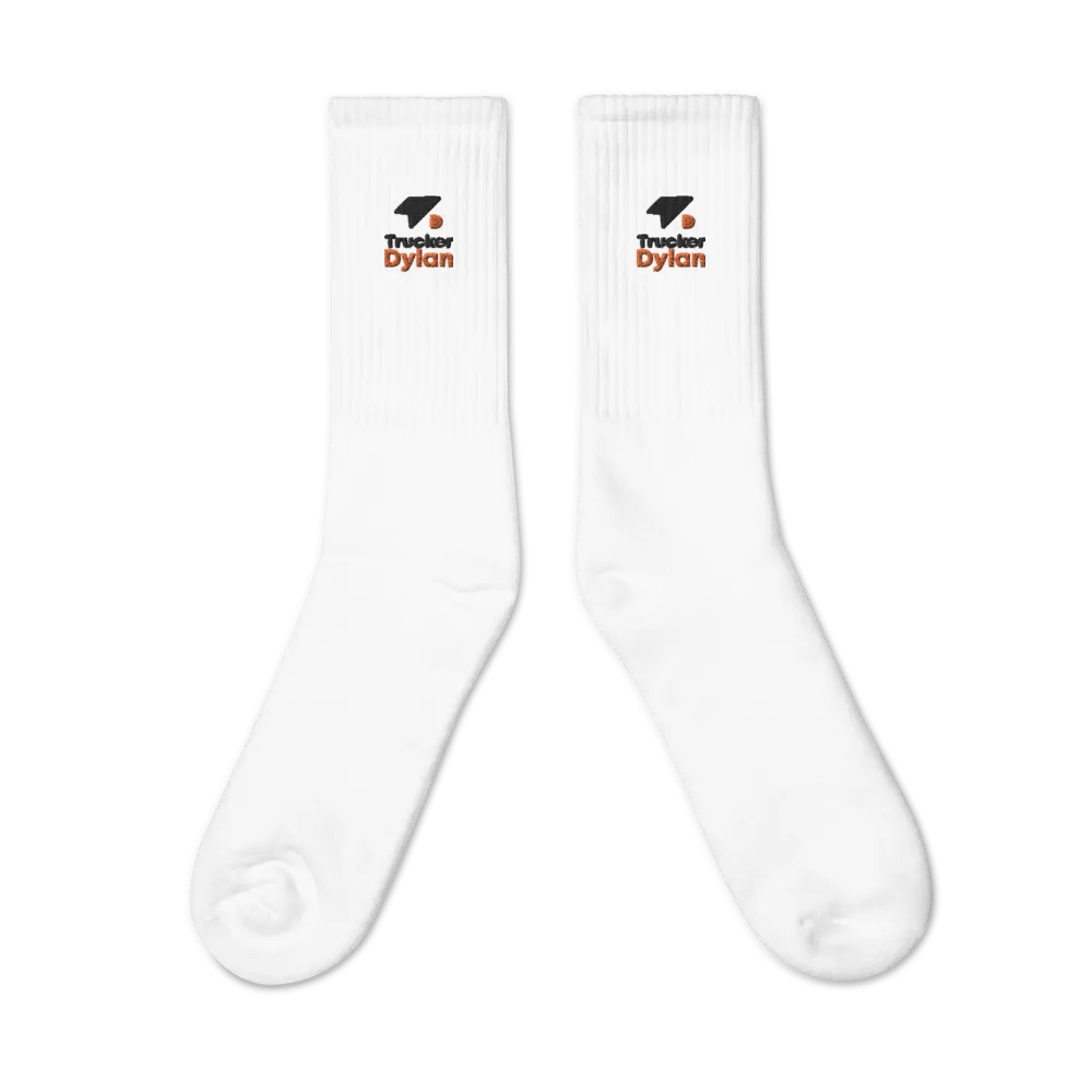 First Edition: TruckerDylan Socks with Logo in Black & Orange product image (2)