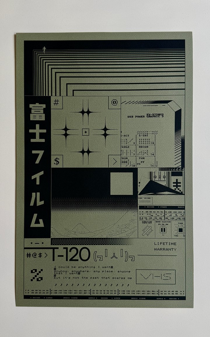 Imaginary Fujifilm VHS T-120 Collage Kraft product image (1)