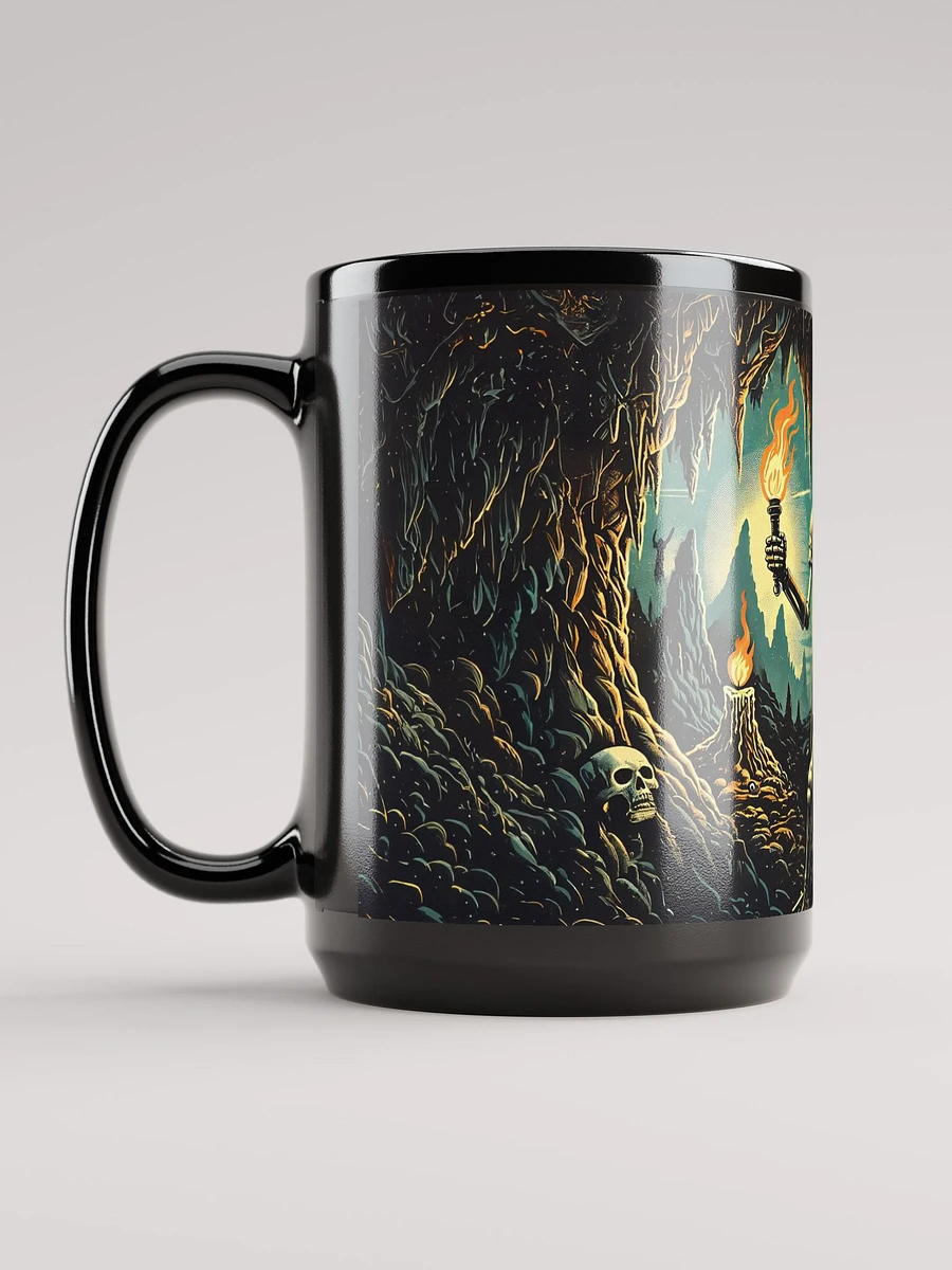 Skeleton Knight Explorer Black Glossy Mug product image (6)