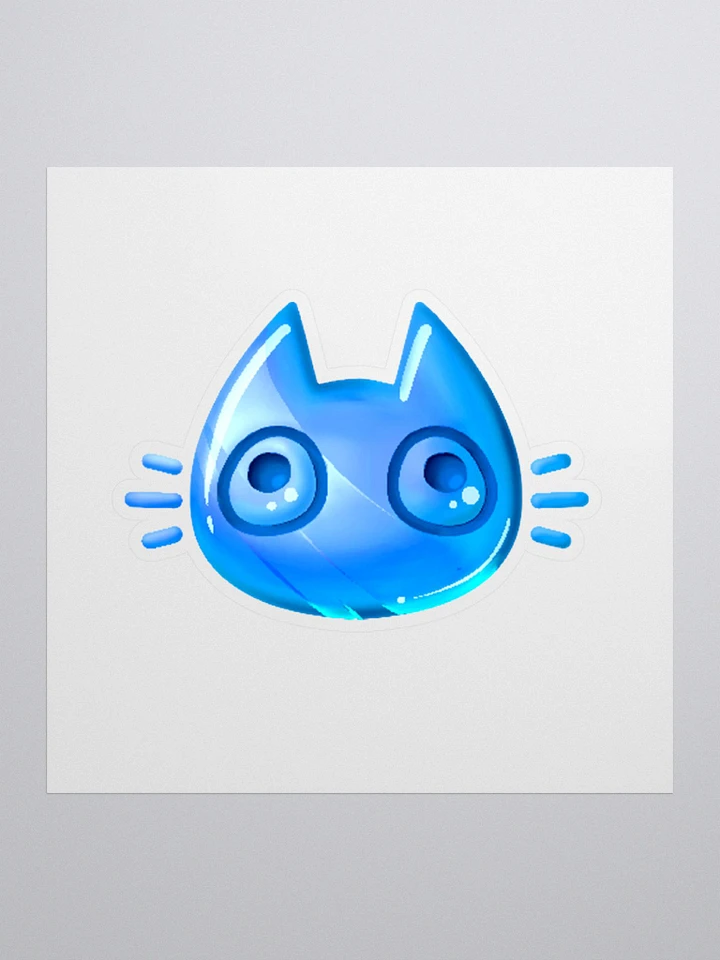Blue Cat Face Sticker product image (2)