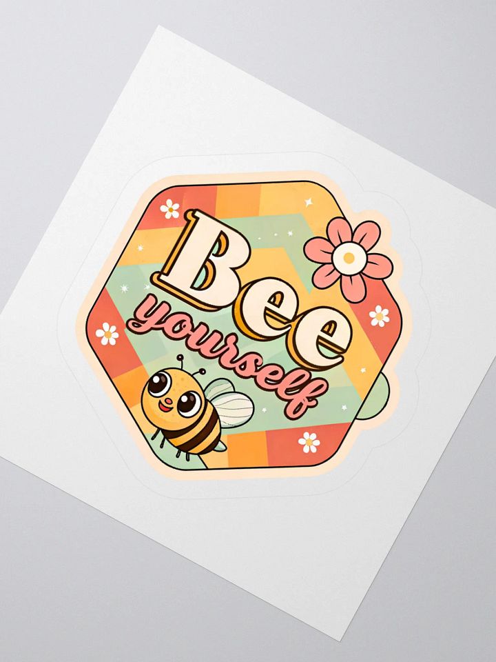 Bee Yourself Hexagonal Kiss Cut Stickers product image (6)
