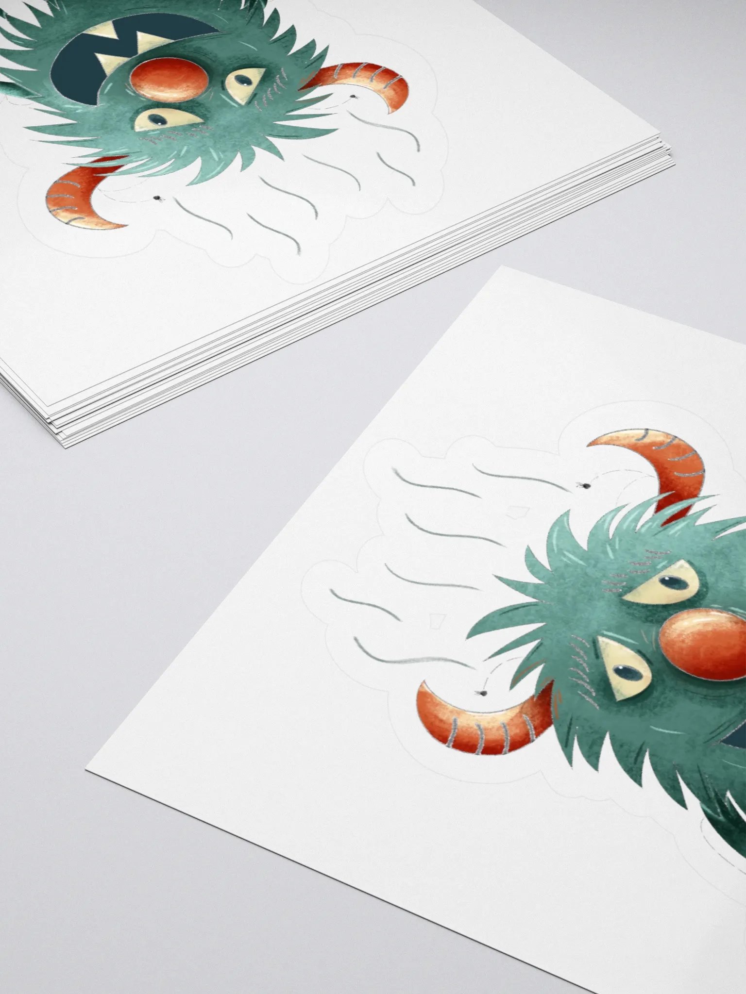 Little Monster Whiffy Kiss Cut Stickers product image (11)