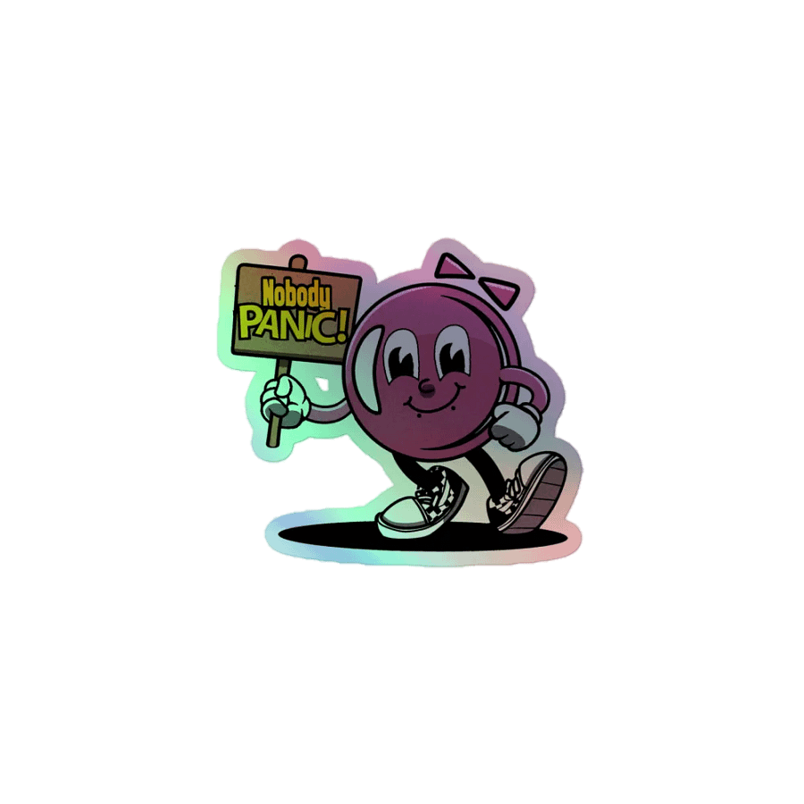 Panic Prevention Holographic Sticker product image (1)