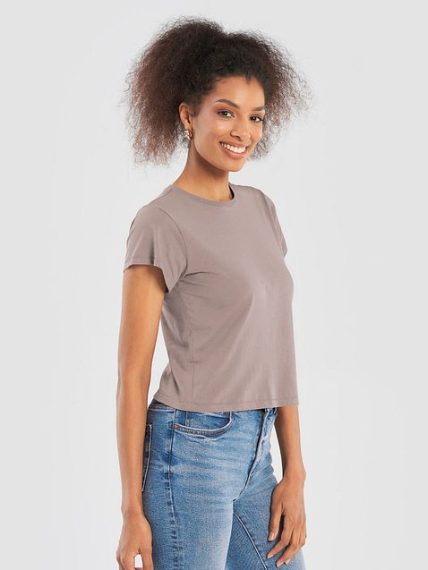 Photo showing Cotton Heritage Women's High-Waisted Tee