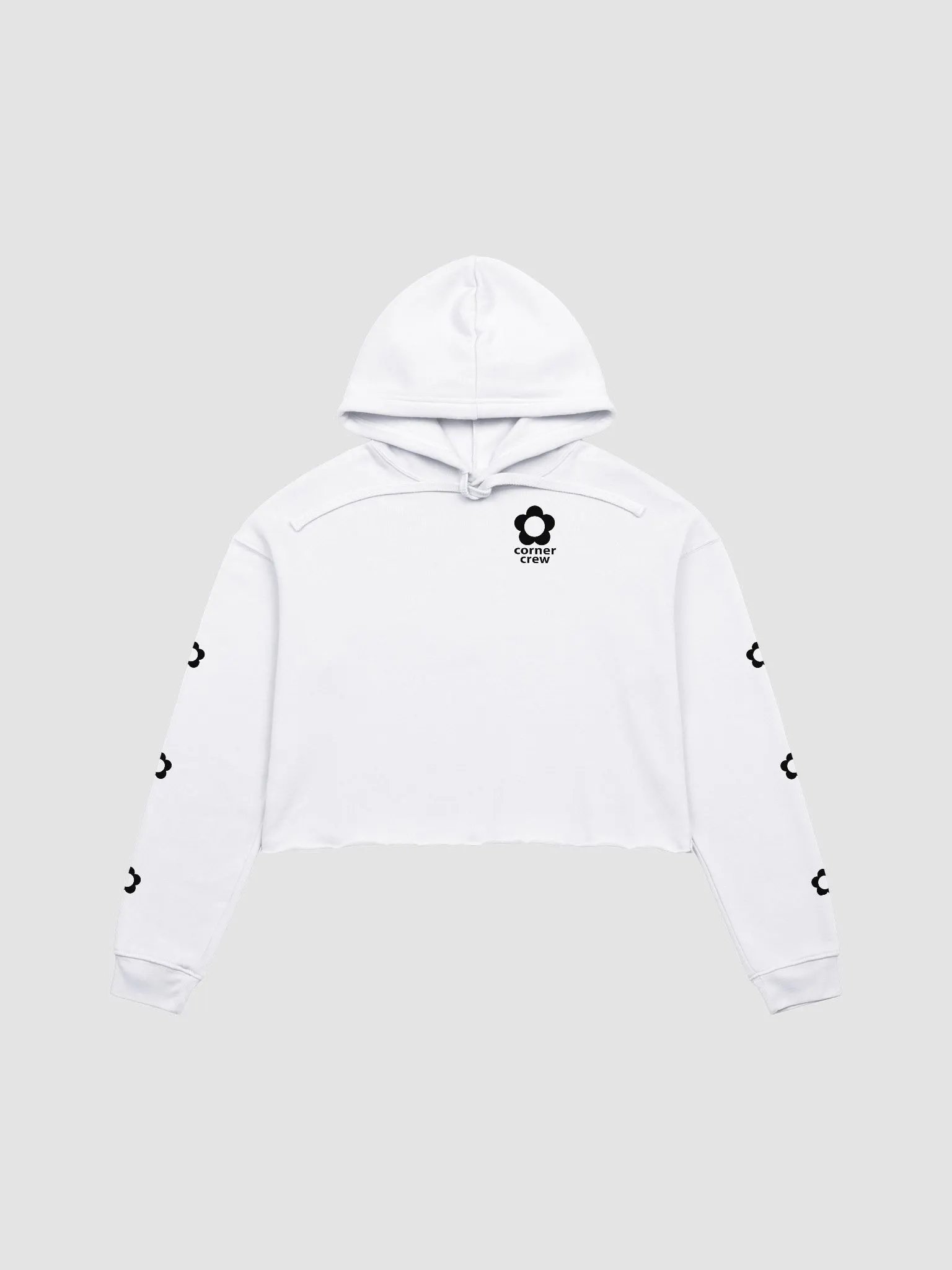 corner crew crop hoodie inverted product image (1)