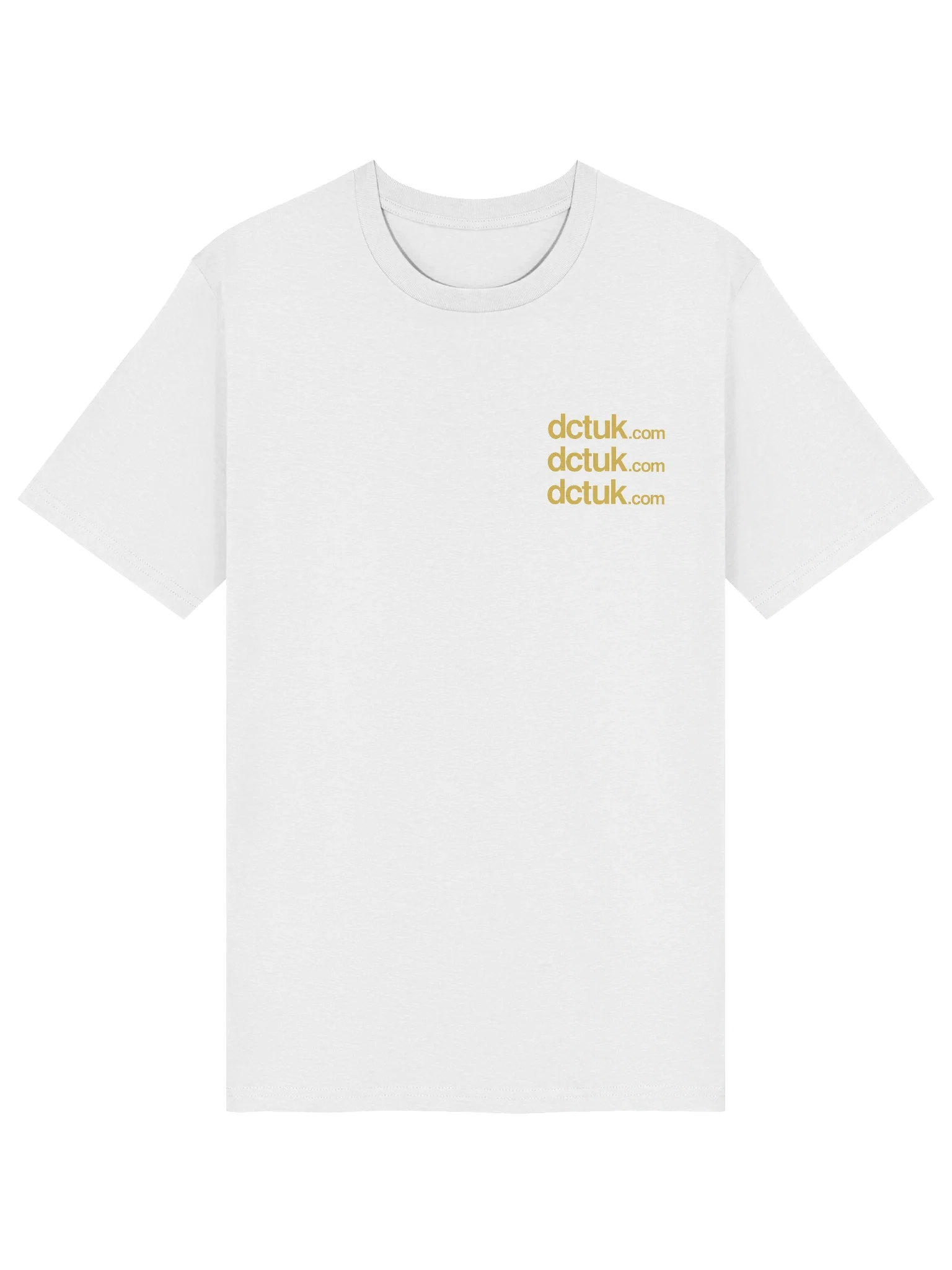 DCTUK White Gold Organic T-Shirt product image (3)