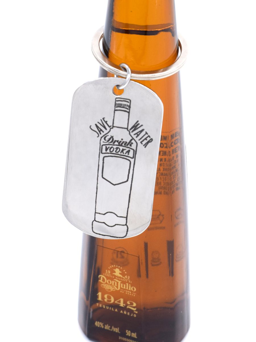 Save Water Drink Vodka Keychain product image (2)