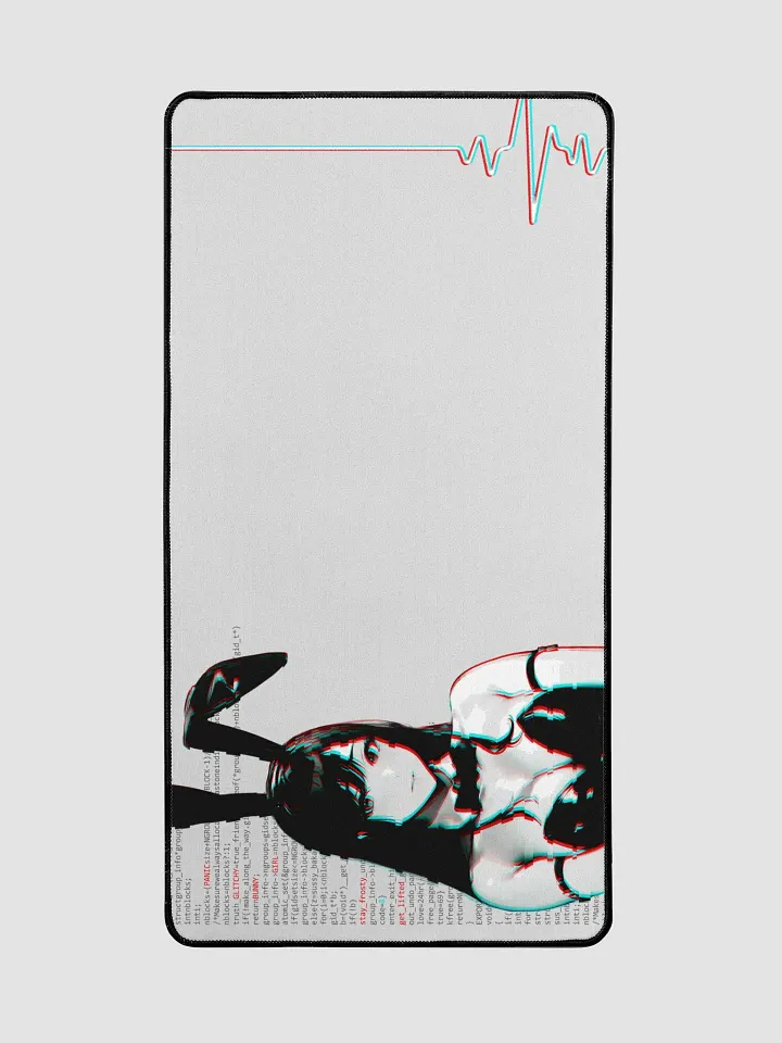 Panic Glitchy Bunnygirl Desk Mat product image (2)