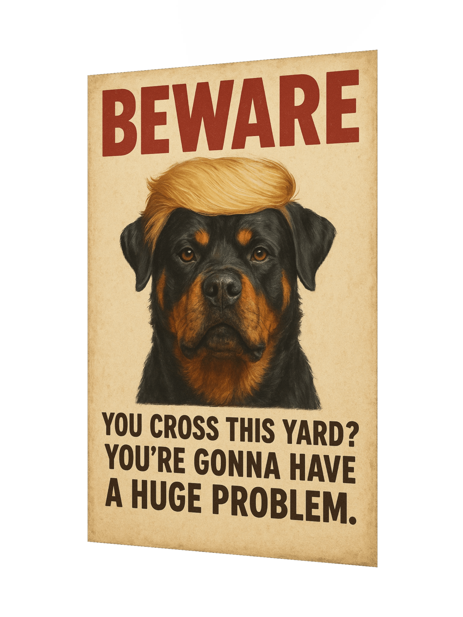 Rottweiler - BEWARE, You cross this yard? You’re gonna have a huge problem. product image (8)