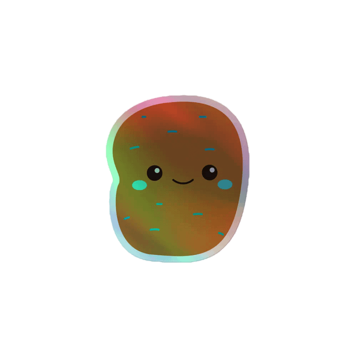 I'm Just A Potato Holographic Sticker product image (1)