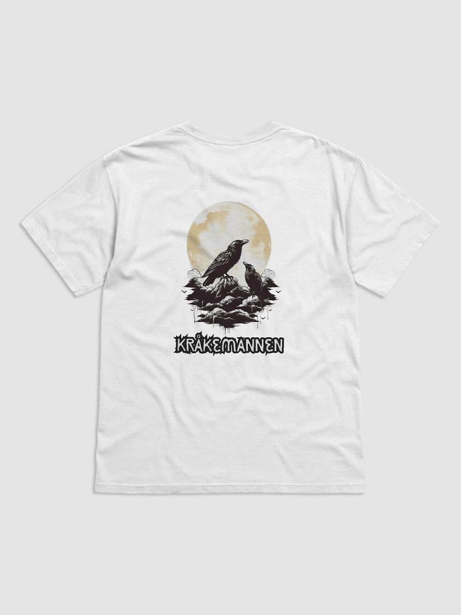 PREMIUM 100% COTTON HEAVYWEIGHT T-SHIRT 🌕 two black birds standing in front of a full moon product image (3)