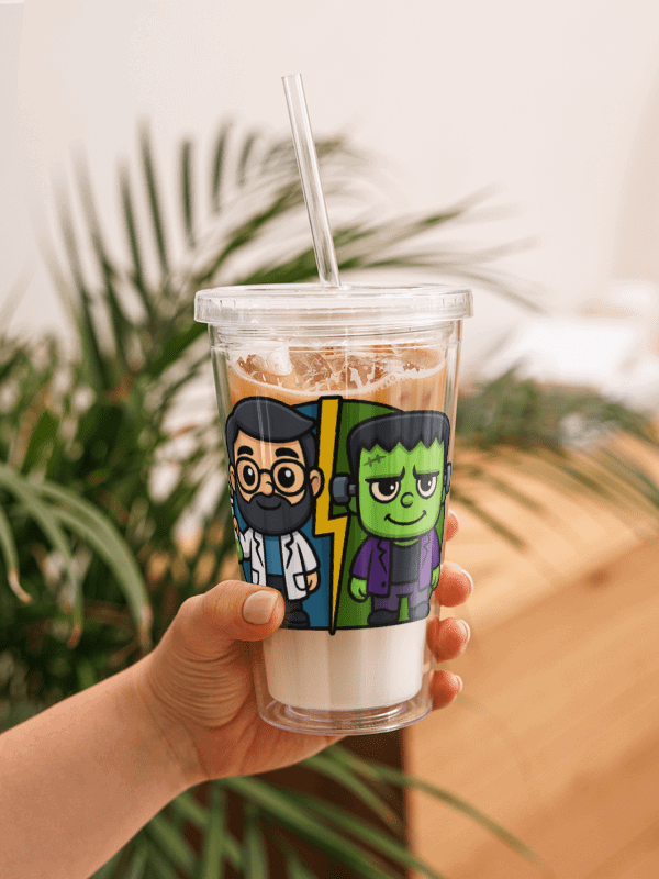 Franken' Day - Double Wall Clear Plastic Tumbler product image (1)