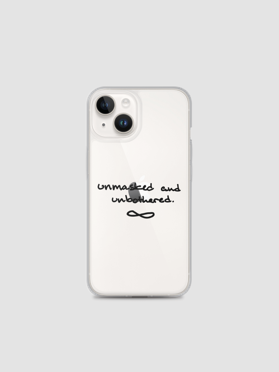 UNMASKED AND UNBOTHERED Clear Case for iPhone® product image (1)