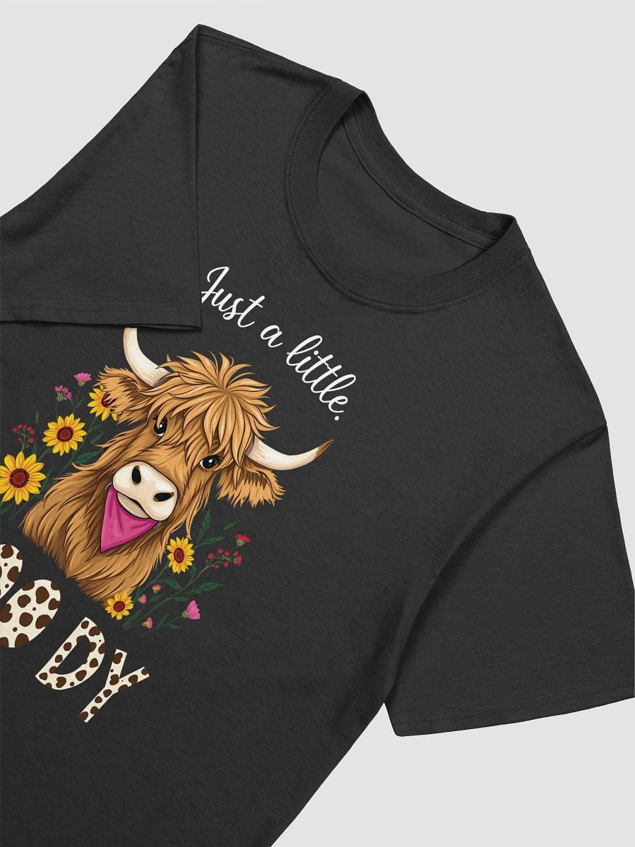Just a Little Moody Highland Cow Easter Unisex Softstyle T-Shirt product image (12)