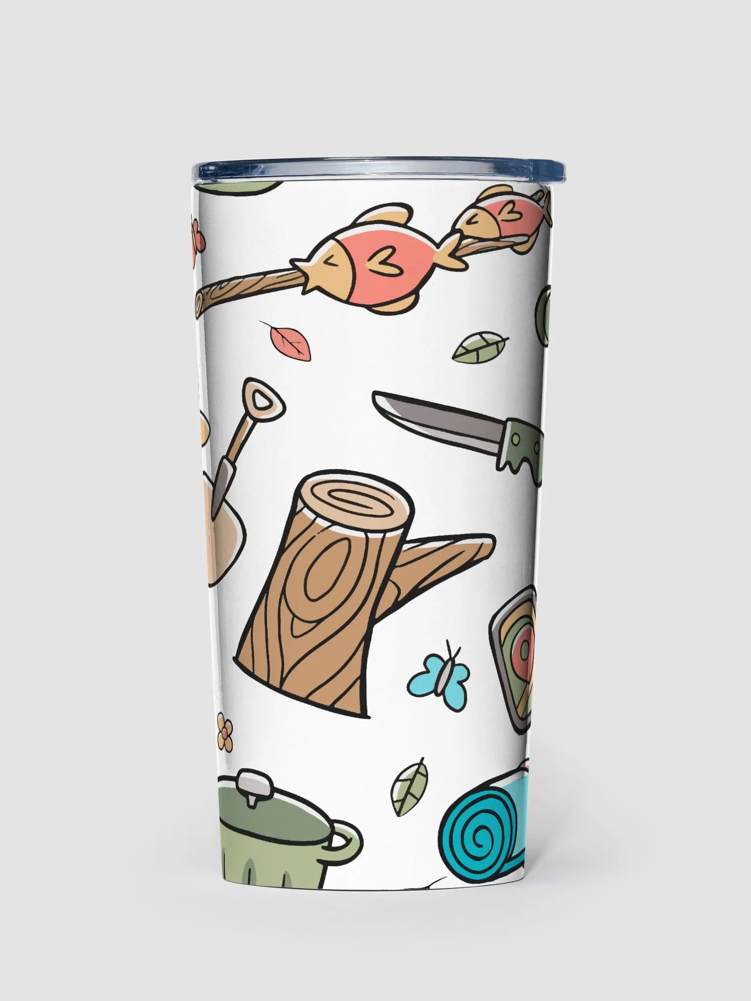 Camping Theme Insulated Tumbler w/ Lid product image (1)