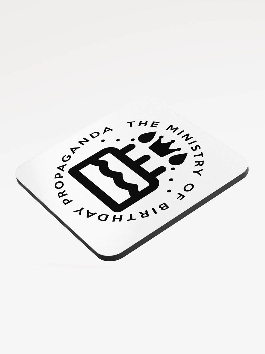 Ministry of Birthday Propaganda Coaster (Monochrome) product image (2)