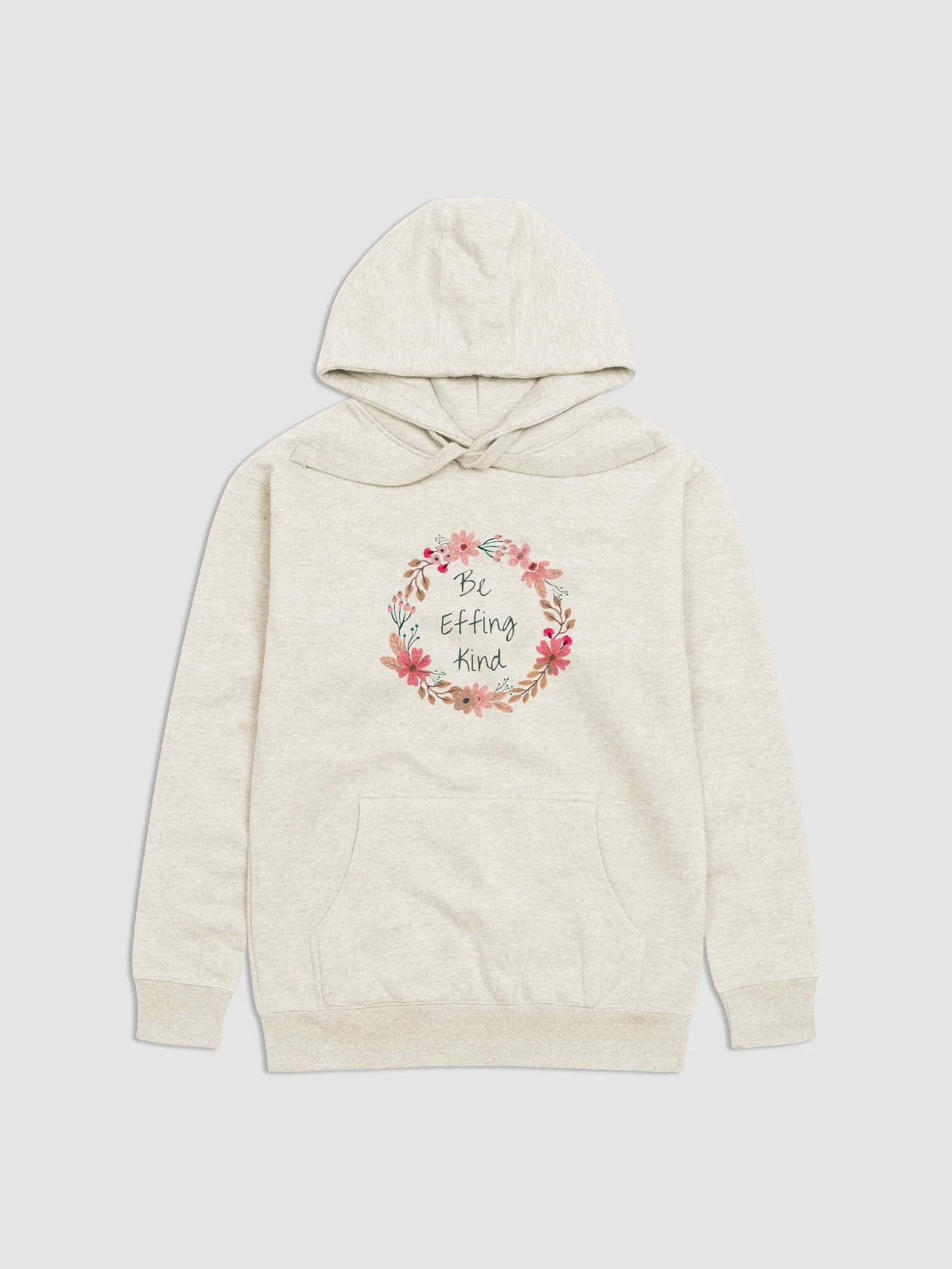 Be Effing Kind Hoodie-Pink Flower product image (3)