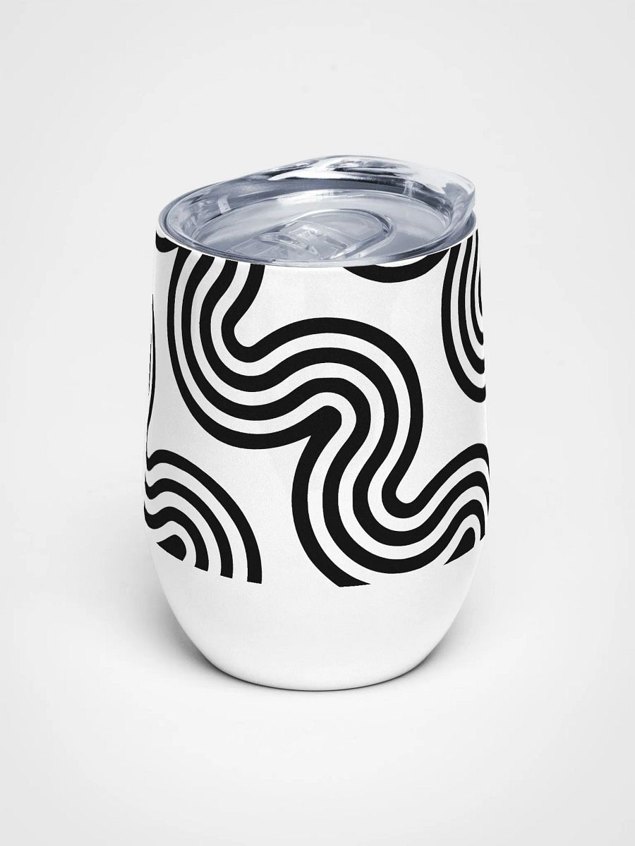 Monochrome Wave Wine 12oz Tumbler product image (1)