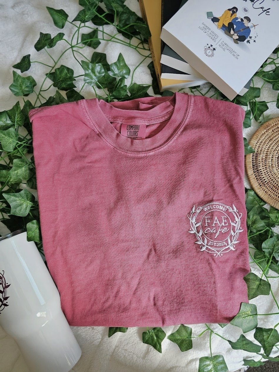 Embroidery Fae Cafe T-shirt product image (3)