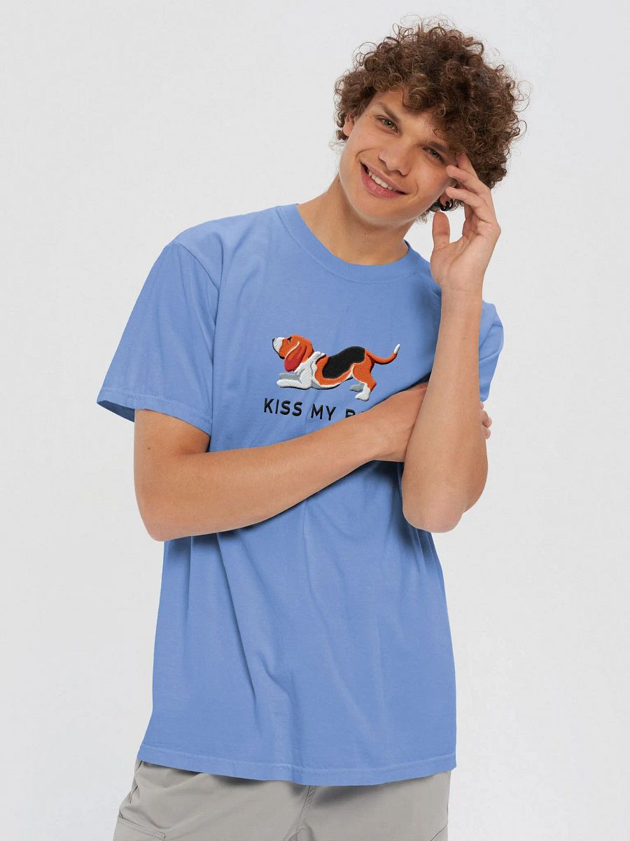 Kiss My Bass T-Shirt(Embroidered) of a Basset Hound(2) product image (11)