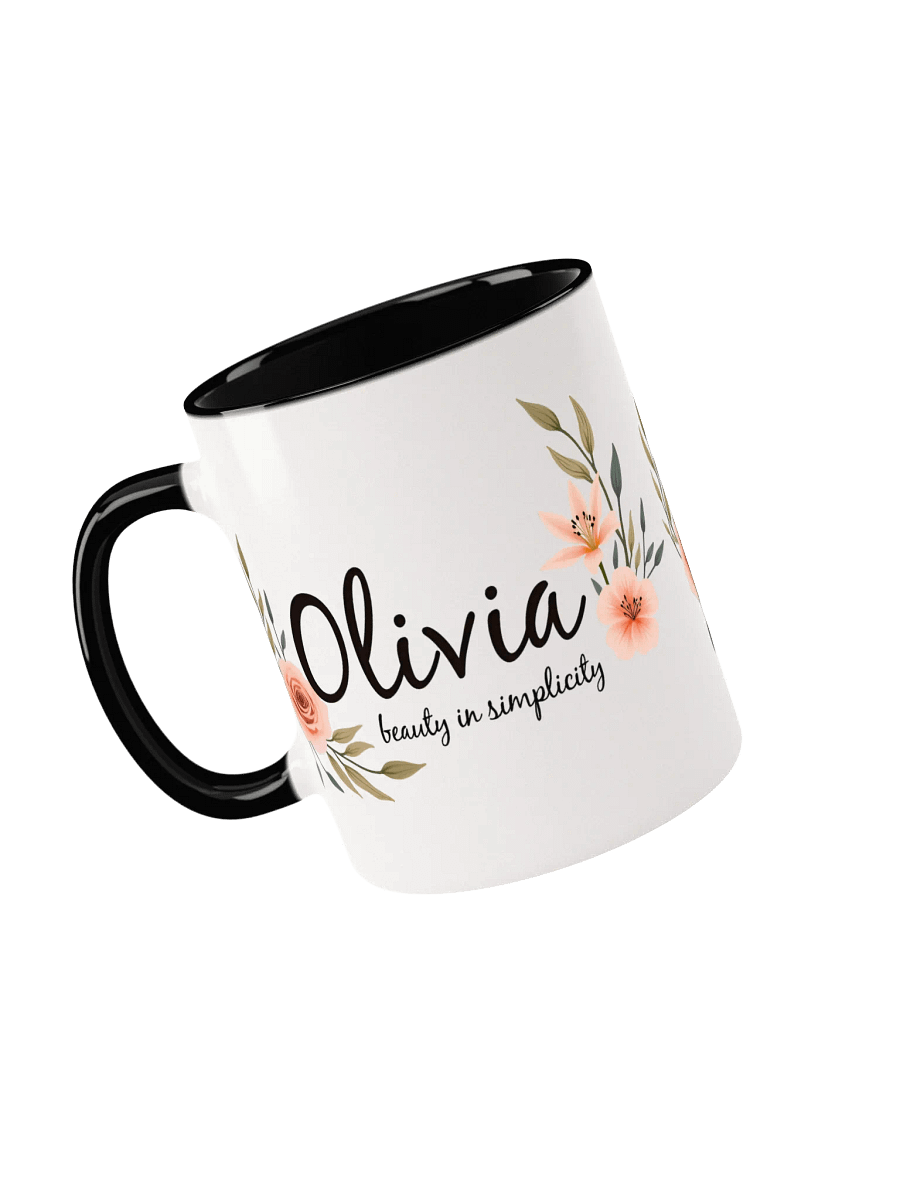 Olivia, Beauty in Simplicity: Elegant Personalized Mug for the Lovely Olivia in Your Life product image (3)