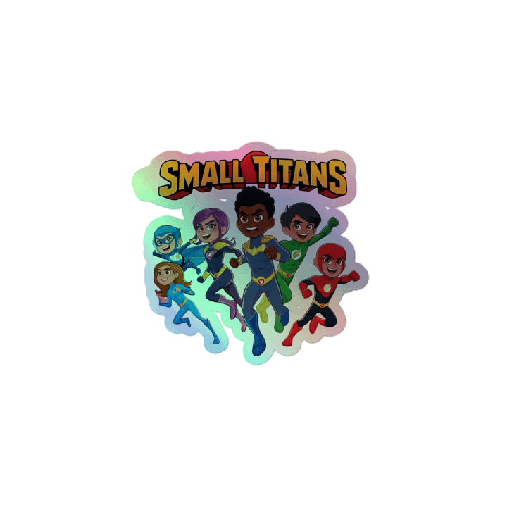 Small Titans Holographic Sticker Sheet product image (1)