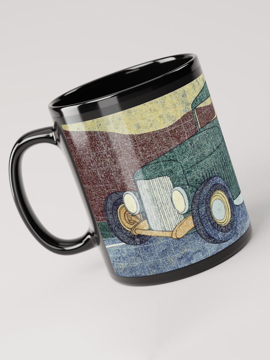 Green Hotrod Black Glossy Mug product image (5)