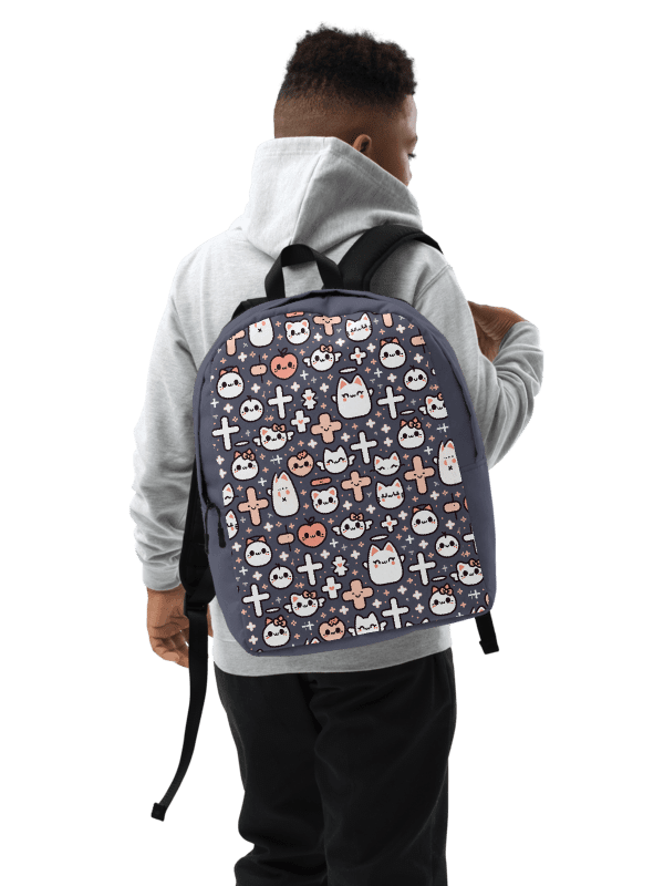 Cats and Crosses Minimalist Backpack product image (4)