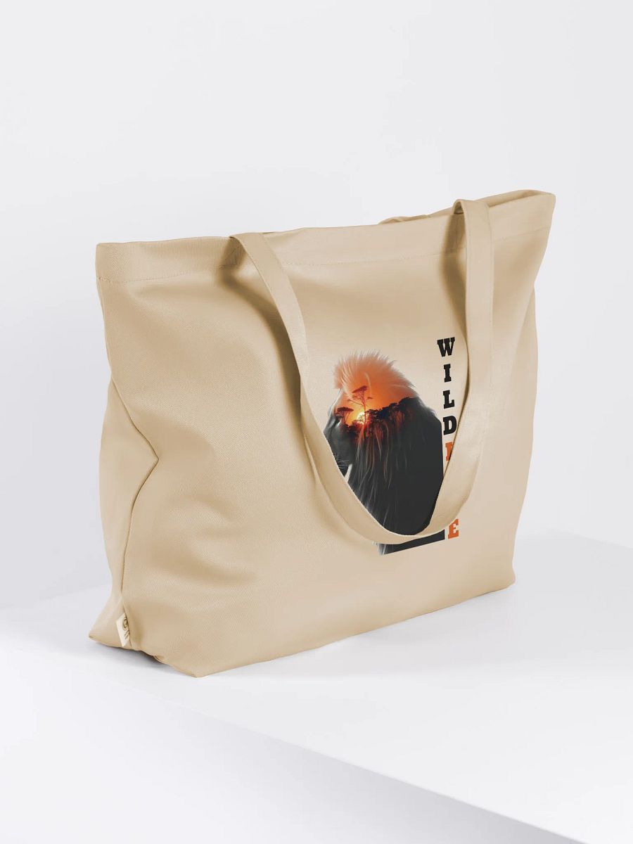 Savanna Sunset Lion Organic Tote product image (4)