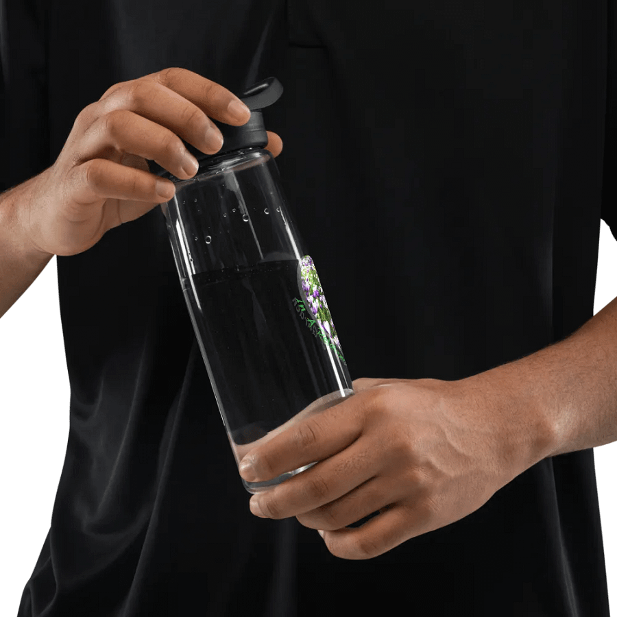Garden Love Heart Print Water Bottle product image (8)
