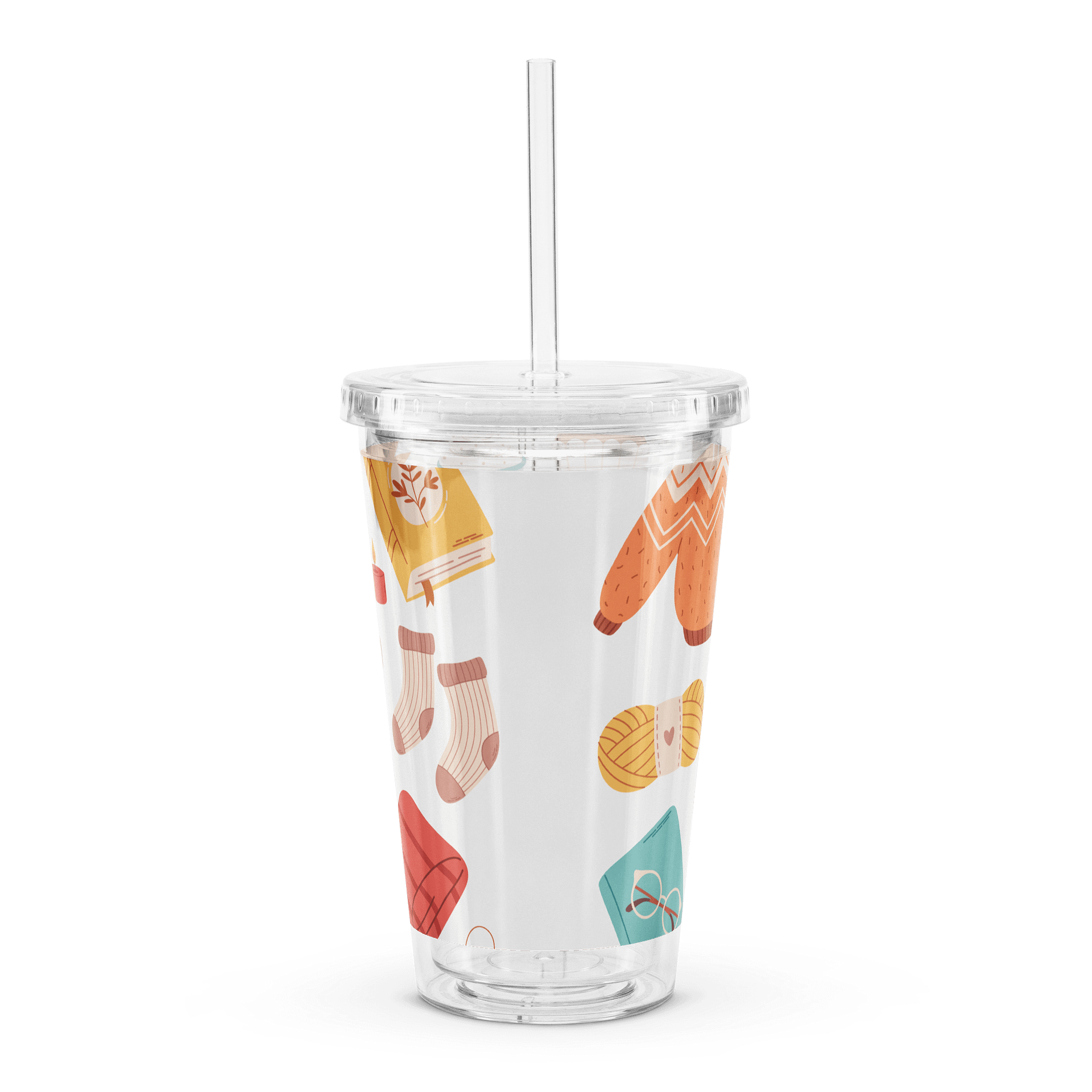 Cozy Autumn Delight Clear Tumbler product image (2)
