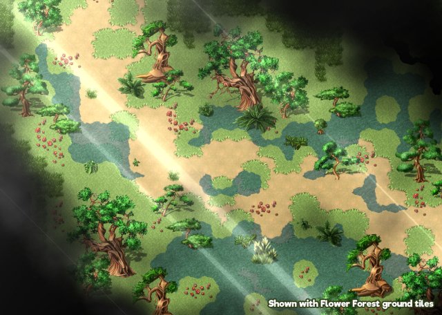KR Trees and Foliage Super Tileset for RPGs v2! product image (8)