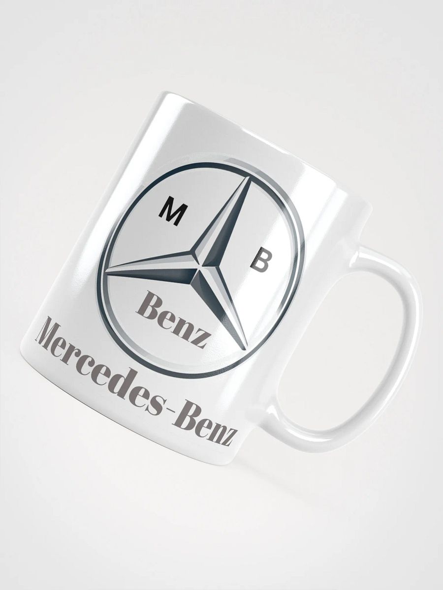White Glossy Mug Mercedes Benz Logo product image (4)